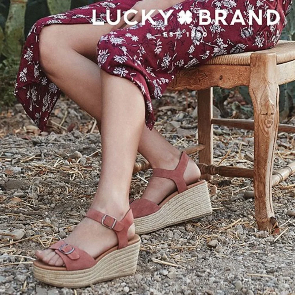 LUCKY BRAND Buckle Espadrille Sandals